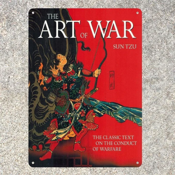 

Art Of War Poster Sun Tzu Decor Tin Sign Art Poster Iron Tin Metal Metal Wall Art