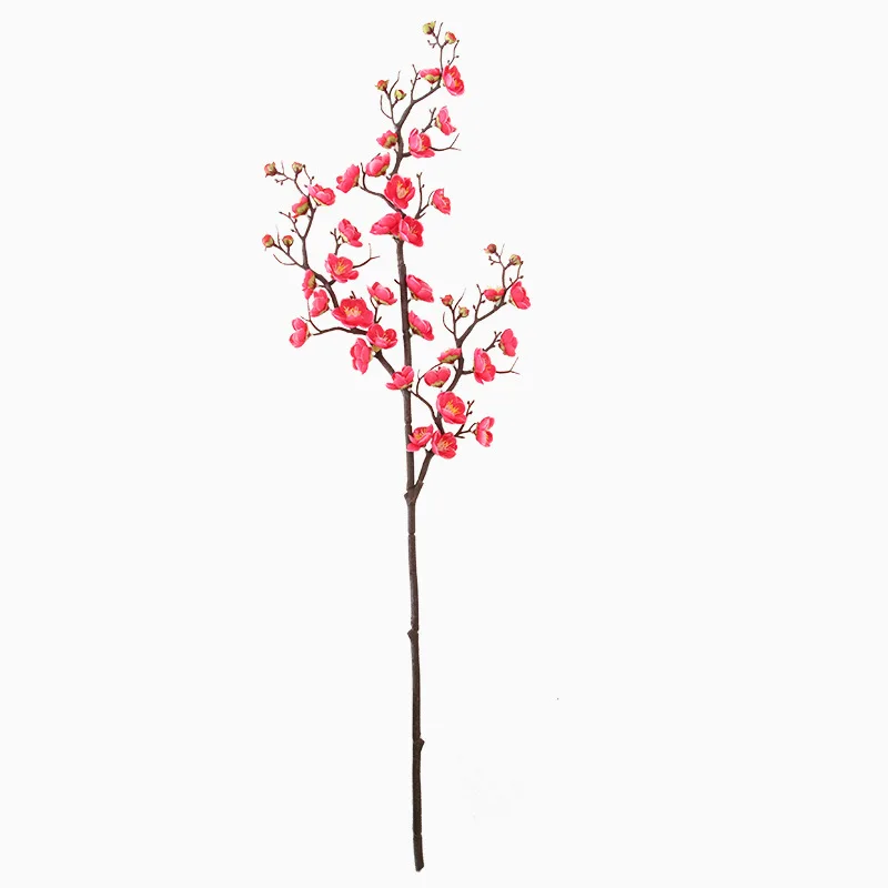 

1Large Plum Blossom Cherry Blossom Artificial Flower Plastic Pedicel Cherry Blossom Branch Home Dining Table Wedding Decoration