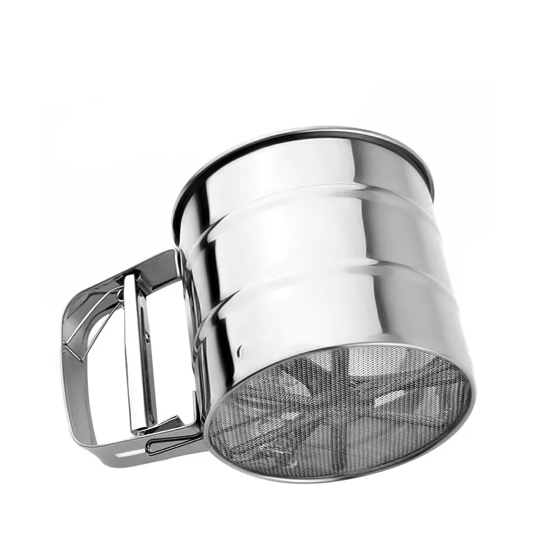 Ручное сито для муки из нержавеющей стали порошка сетчатый нож выпечки кухонный