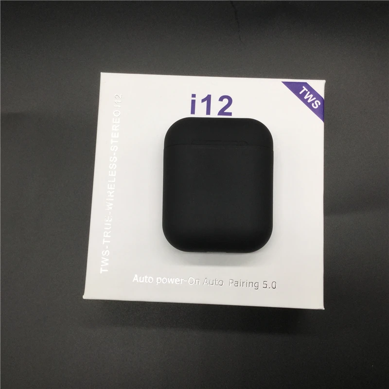 Оригинальные i12 TWS беспроводные наушники Bluetooth гарнитура невидимые для смартфона