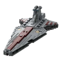 star destroyer model ucs micro venator class republic attack cruiser building blocks star space ship bricks toy kids xmas gift