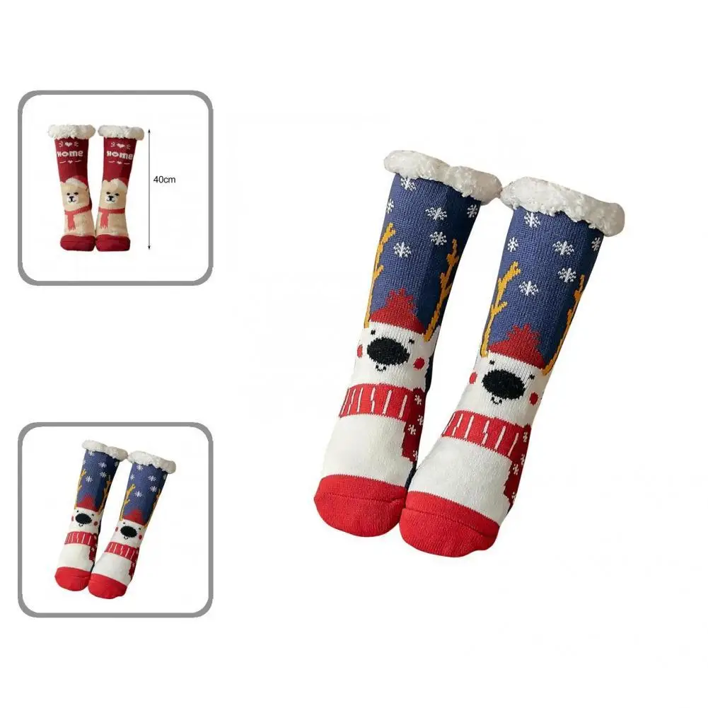 

Thickened Lady Christmas Tree Print Knitted Socks Clothes Accessories