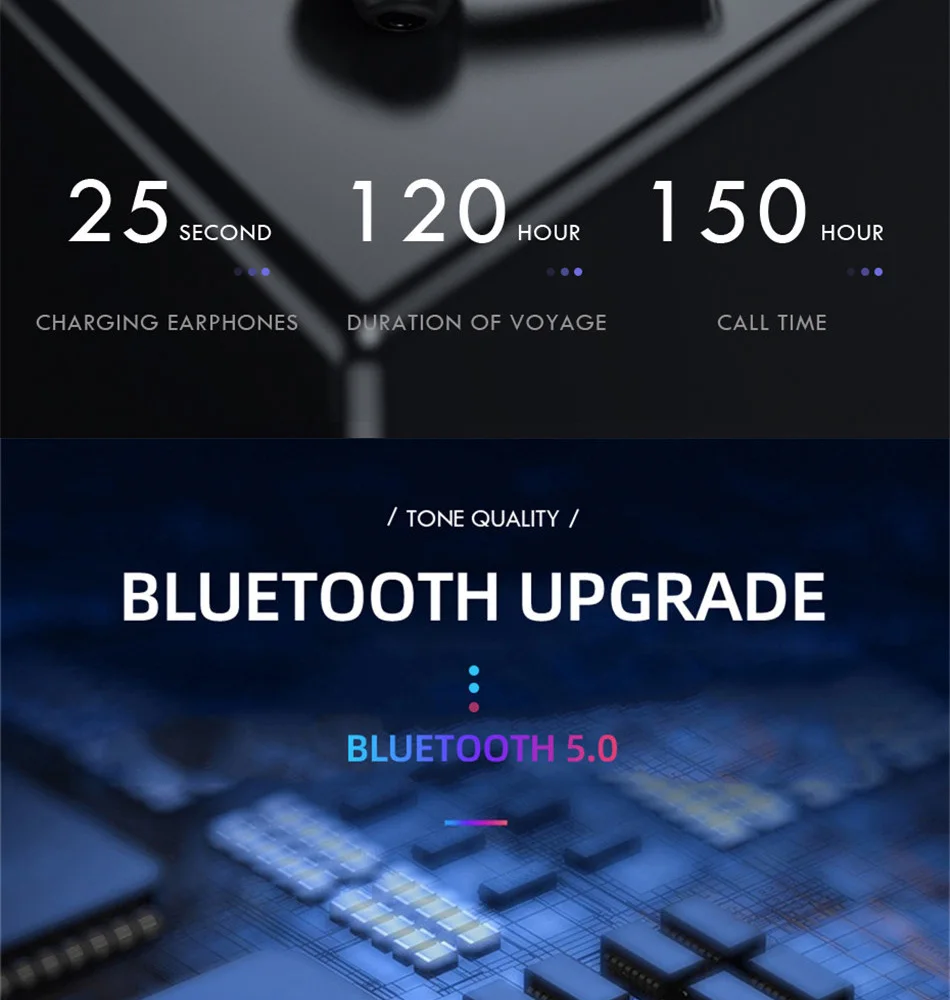 CBAOOO TWS Bluetooth беспроводная гарнитура 5,0 Bluetooth стерео гарнитура Hifi Ture спортивные наушники с микрофоном зарядная коробка