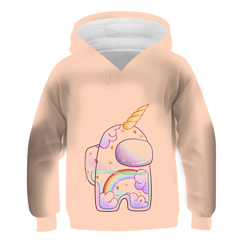 

Boys Hoodie Among Us Cartoon Print Cool Fashion Spring Autumn Girl Clothes Kids Hoodies Impostor Sweaters Children Outwear Tops