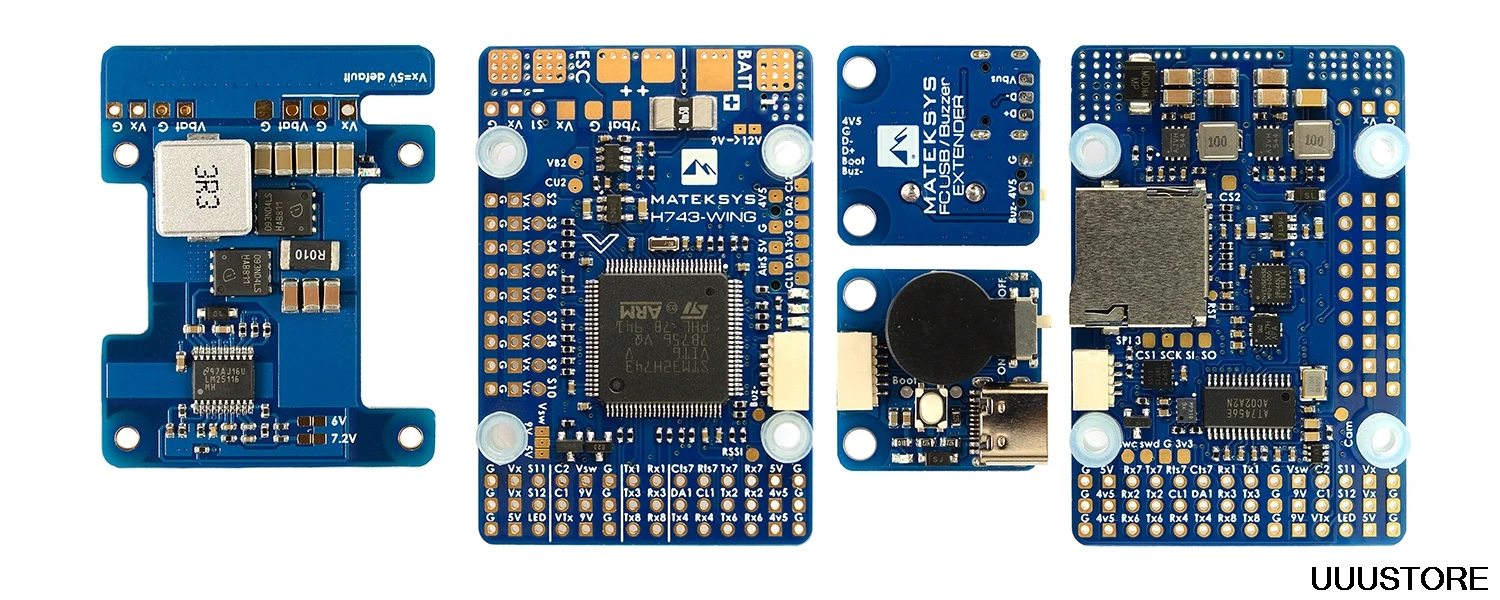 305 мм matek h743 wing mpu6000 и icm20602 барометр osd blackbox inav 3 8s кон