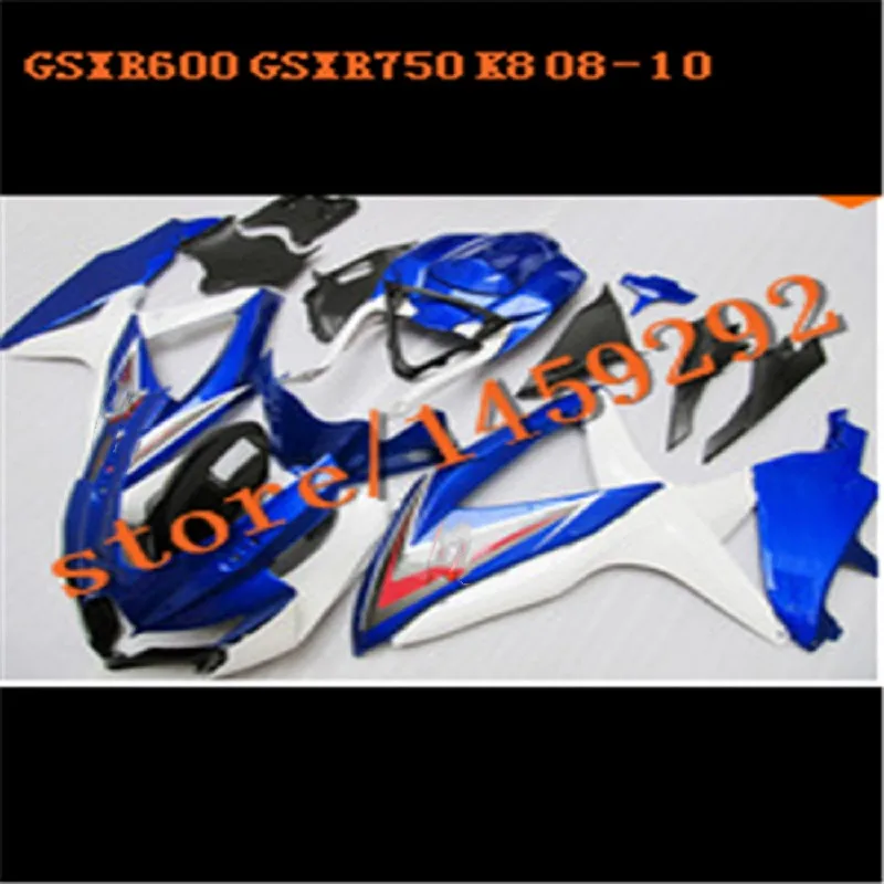 

Комплекты обтекателей ABS для SUZUKI 2008 2009 2010 GSXR600 750 K8 синие черные белые мотоциклетные обтекатели GSXR 600 K8 K9 08-10 обтекатель