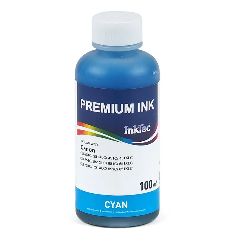 Чернила для принтера Canon PIXMA IP7250 IP08720 IP8770 IX6770 IX6880 MG5420 Inktec 100 мл С5050 С5051 - купить по