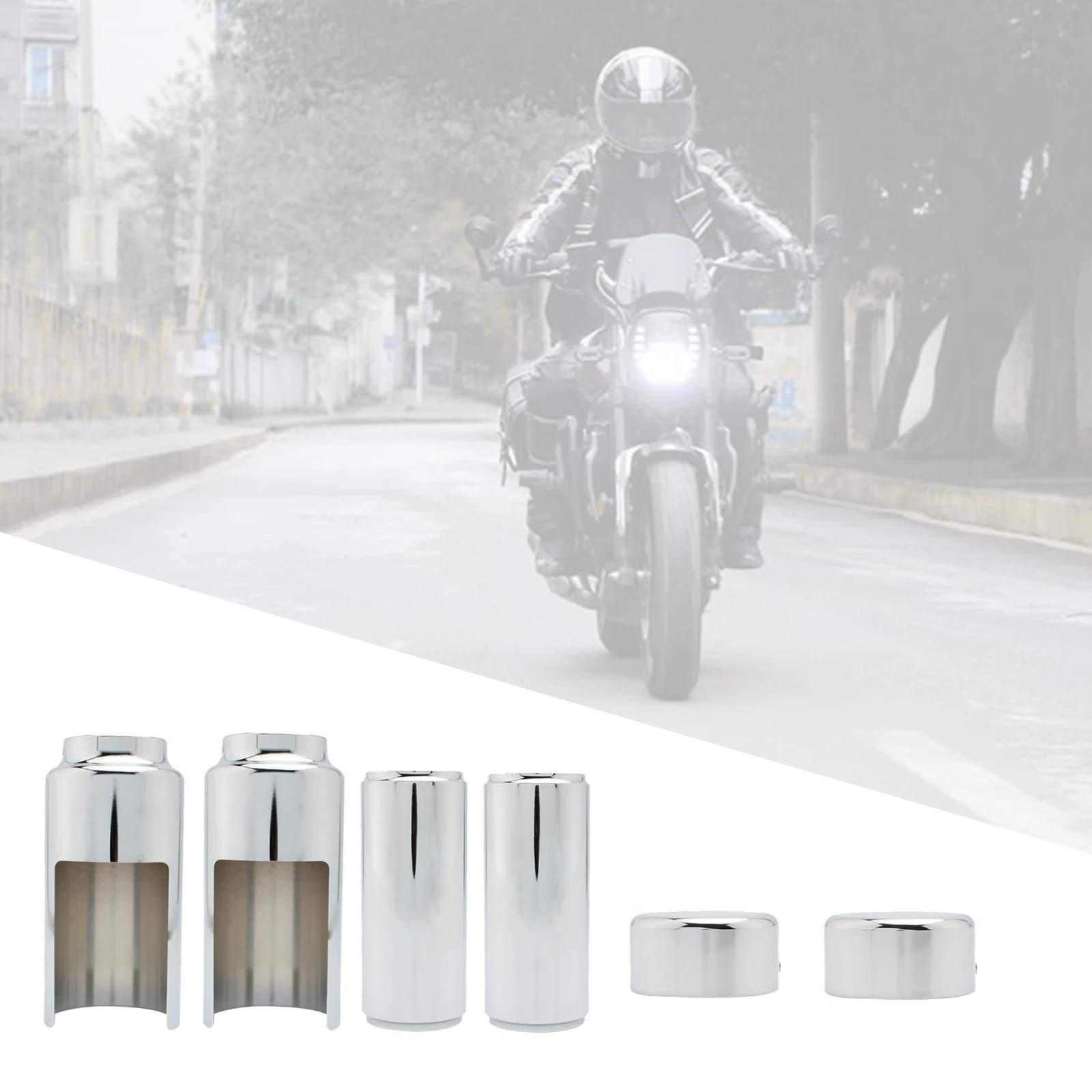 

Motorcycle Fork Cover Boots Shock Covers Protector Tube Caps Kit For FXBR FXBRS 2018-2021