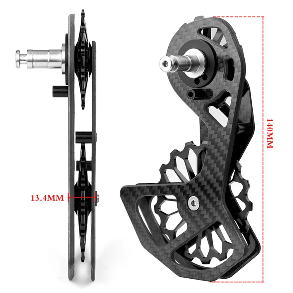 

Bicycle Carbon Fiber Ceramic Rear Derailleur 17T Pulley Guide Wheel For Shimano 4600 4700 5700 5800 Bicycle Accessories