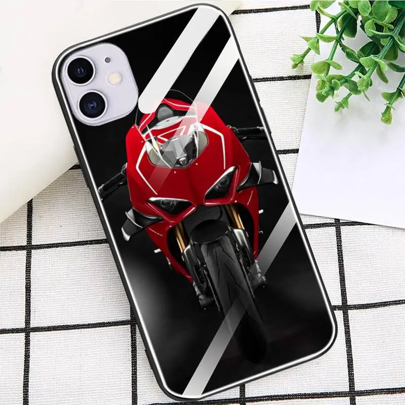 

Ducati Corse Phone Case Glass Fundas Coque For IPhone 12 11 Pro Max Cases XR XS 7 8 Plus Cover Carcasa