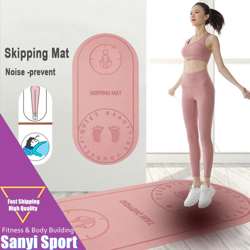 

Cushioning Mute Yoga Mat Sound Insulation Shock Absorption High Density Board Anti-noice Mat Jump Rope Mat Exercise for Women