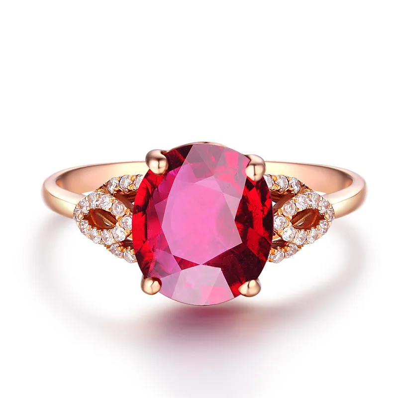 Bague Ringen, серебро 925, созданное Рубином, регулируемые кольца для женщин, обручальное кольцо из красного драгоценного камня, ювелирные изделия, подарок