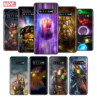marvel infinite gloves shockproof cover for samsung galaxy s21 s20 fe ultra lite s10 5g s10e s9 s8 plus black phone case