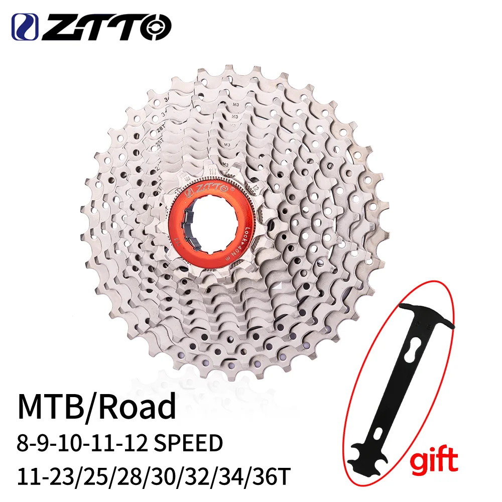Велосипед ZTTO MTB дорожный кассета скоростей 8/9/10/11/12 8-12S 25T/28T/32T/34T/36T Звездочка для
