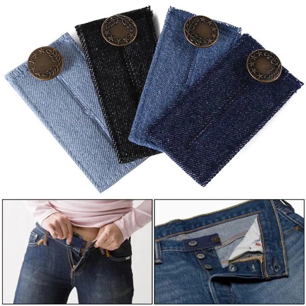 

1pc Extenders Elastic Adjustable Multi Use Pants Extended DIY Fastener Jeans Buttons Denim Clothes Extension Waist Snap Buc U2G2