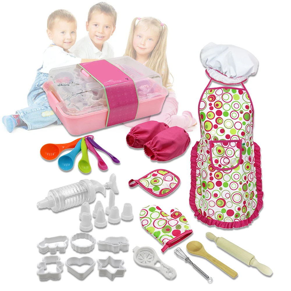 18 шт. кухонный детский набор для повара сделай сам приготовления пищи костюм