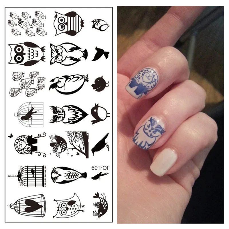 

2021 New Creative Nail Art Templates Stamping Plate Design Lace Stamp Plates Image Nail Stamping Plates Nail Mold Nail Art Tools