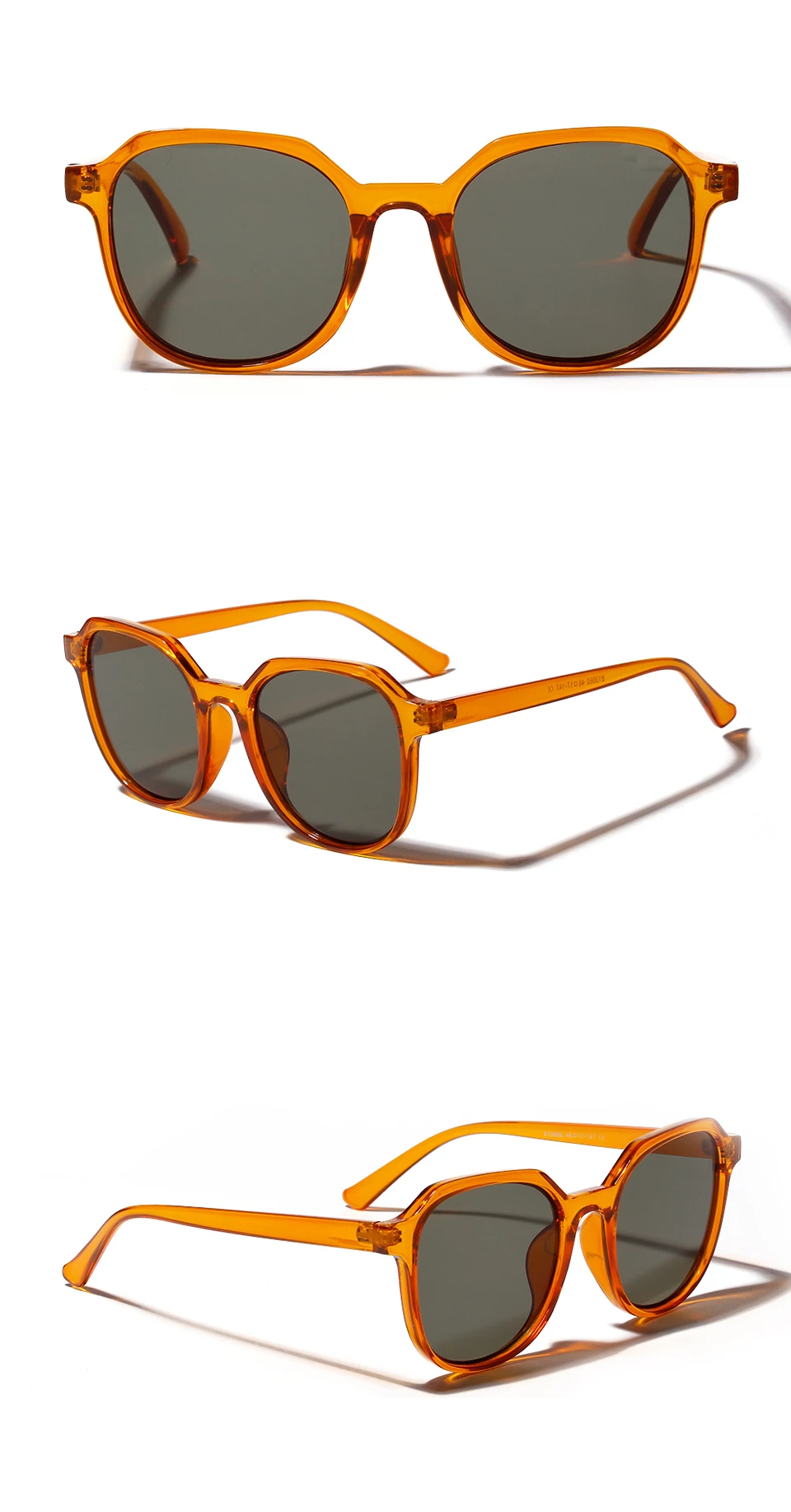 Peekaboo men transparent sunglasses square male uv400 summer accessories retro sun glasses for women brown orange