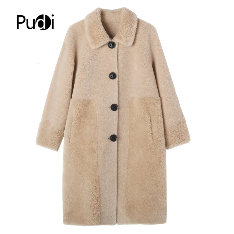 Женское зимнее шерстяное меховое пальто SY01 парка большого размера теплая куртка