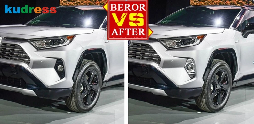 Для Toyota RAV4 RAV 4 Adventure/Ограниченная серия LE XLE Hybrid ABS хромированный противотуманный светильник, лампы, накладка, аксессуары