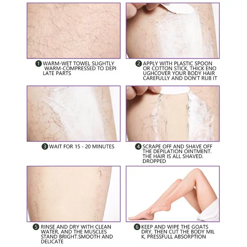 

50g Aloe Vera Hair Removal Cream Legs Underarm Armpit Body Care Whitening Nourishing Smooth Skin Repair Loss Depilatory Ointment