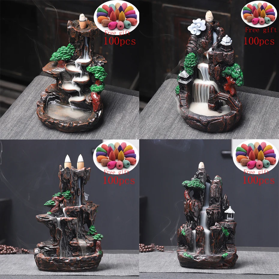 Ароматическая горелка дзен Водопад подставка для ароматерапии в стиле мульти