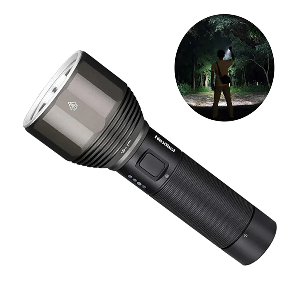 Aluminum Alloy Flashlight Outdoor Adventure Multi-Function Waterproof Led Light Rechargeable Emergency Flashlight For Camping