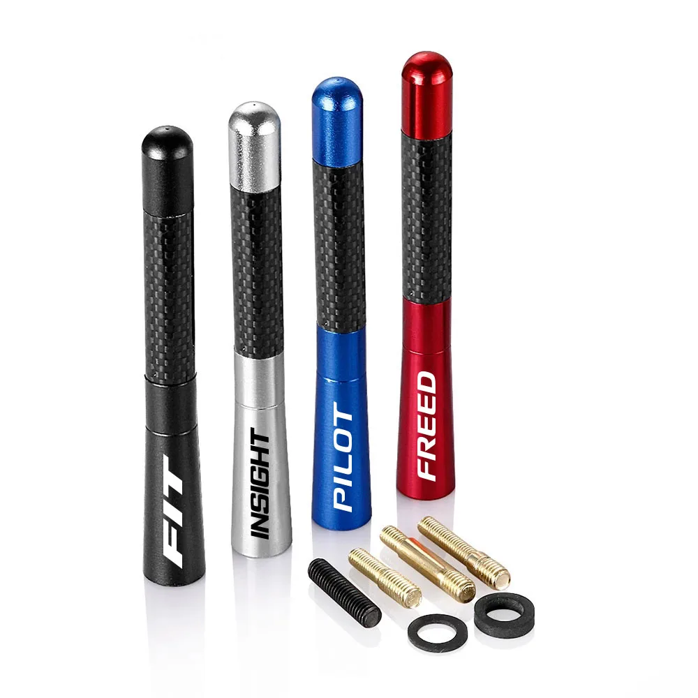 Автомобильная радиоантенна 12 см из углеродного волокна для Honda Fit оснастка пилота