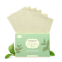 600pcs6bag face oil blotting paper green tea matting face wipes face cleanser oil control tissue papers skin care cleaning tool