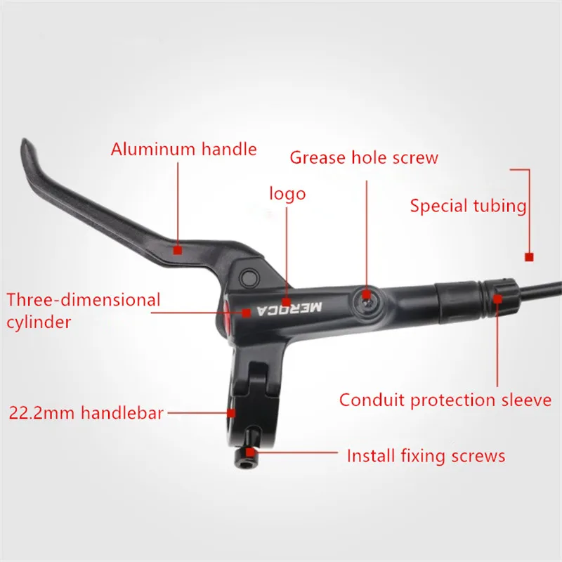 

MTB Bike Hydraulic Oil Disc brake Set Rotor Caliper Right Front Left Rear Bicycle Scooter Cycling Parts