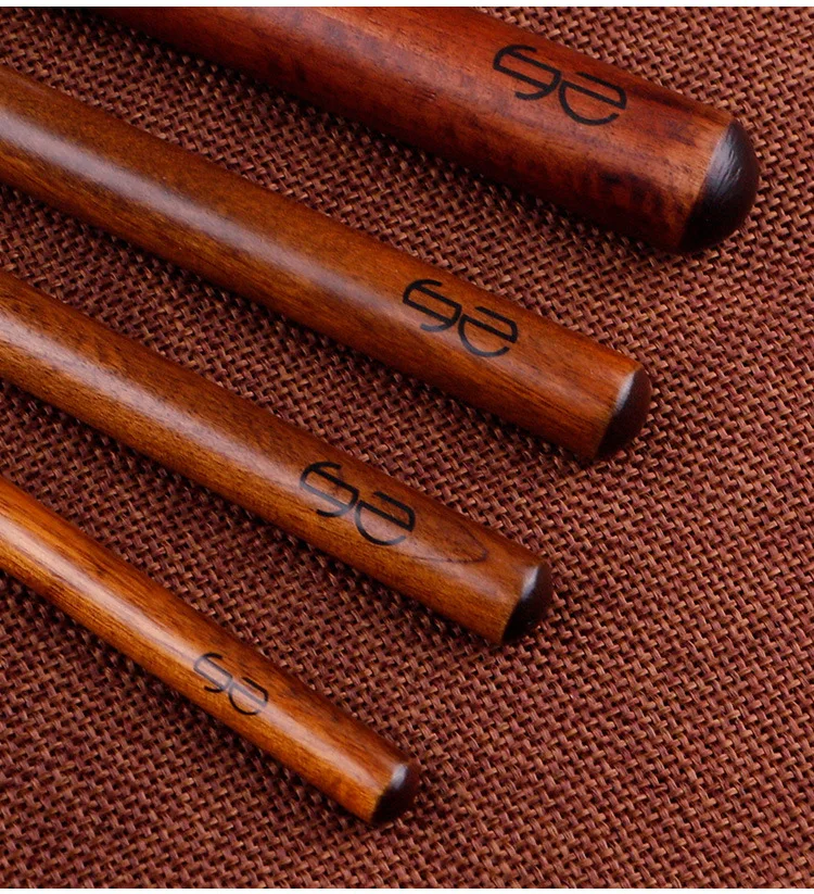 Профессиональный набор кистей для макияжа 14 шт./компл. с деревянной ручкой из