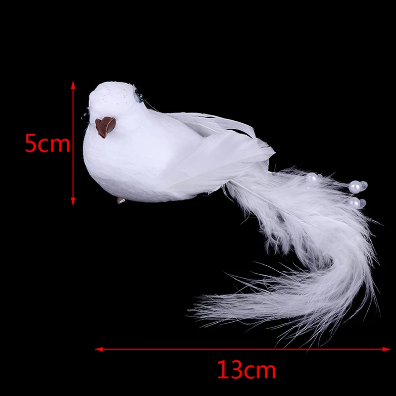 

One / 2pcs 3D Artificial Simulation Bird Foam Feather Bird DIY Party Crafts Ornament Props Home Garden Decor Wedding Decoration