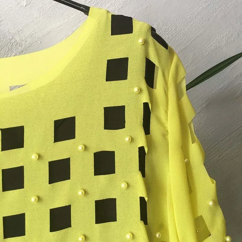 Африканские платья для женщин плюс размер платье свободное шифоновое с вырезом