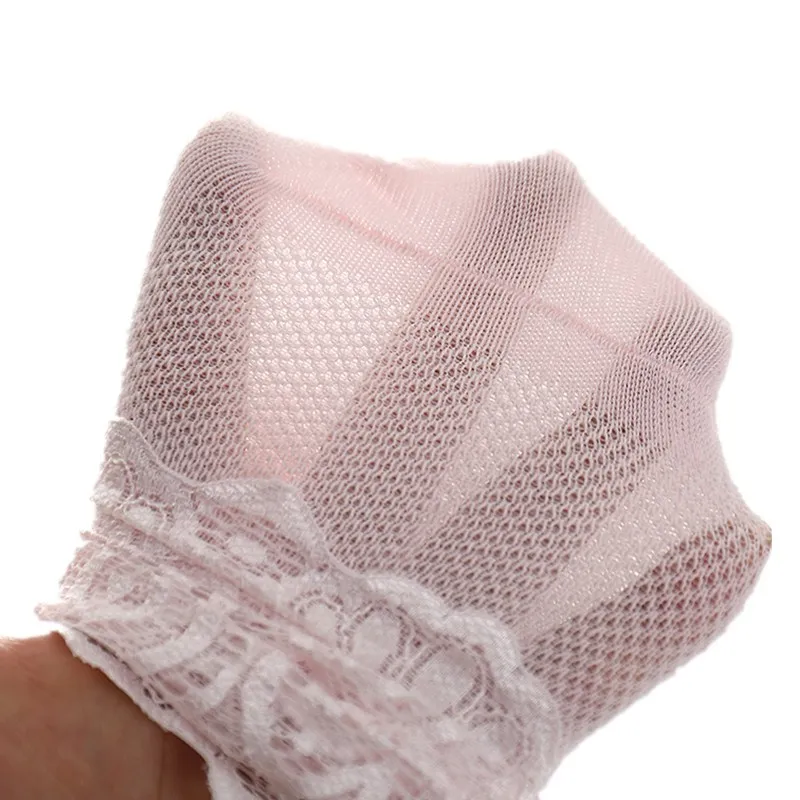 

2019 Children Summer Clothing Cute Baby Girl Children Lace Socks Toddler Kids Knee High Frill Lace Solid Patchwork Socks 0-3Y