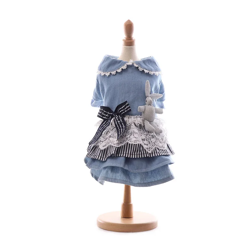 Одежда для мопса теплая одежда осени и зимы синего цвета домашних животных с