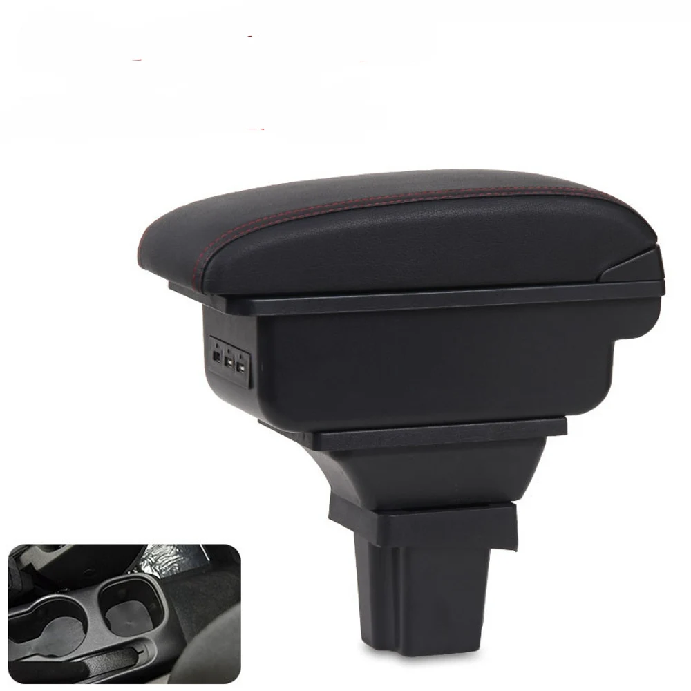 

For Chevrolet Trax Armrest Box Arm Elbow Rest Center Console Storage Case Modification Accessories with Cup Holder USB Port