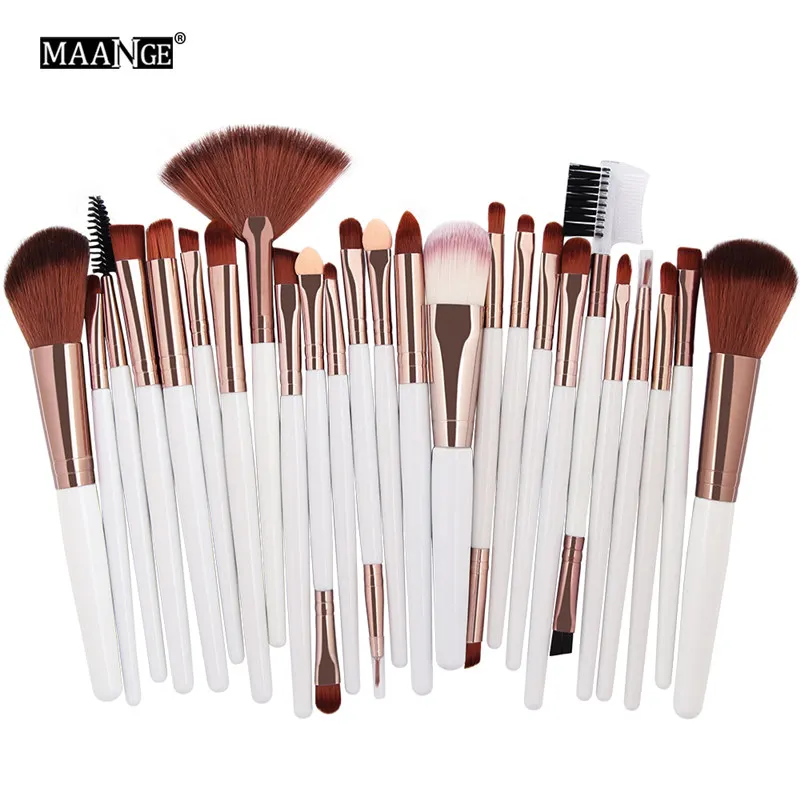 MAANGE Pro 10/22/25 шт. набор кистей для макияжа кисточки смешивания и контура глаз тени