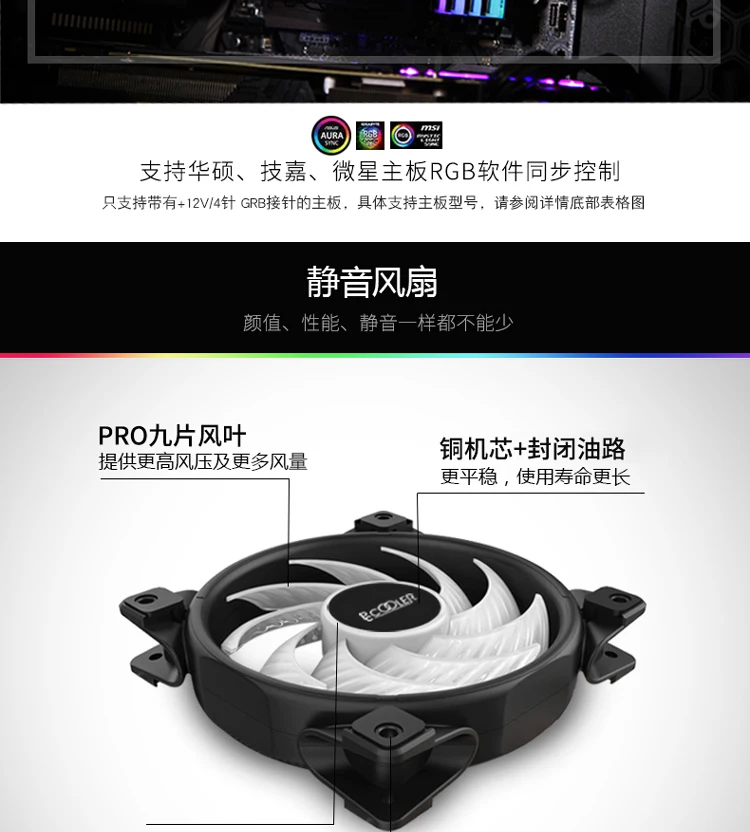 Pccooler X4 4 Heatpipe кулер для центрального процессора 12 см 12 В/4PIN RGB тихий вентилятор для Intel LGA 115x AMD AM4 120 мм cpu Радиатор Вентилятор охлаждения