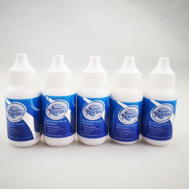 5pc glue Оптом и в розницу Katelon клей для парика клей и удалитель мужской парик/bobo парик/шапочка для волос клейкие ленты шарики клея для наращивания волос - Цвет: 5pc glue