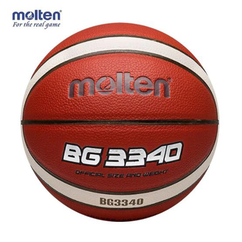 

Genuine Molten Basketball No. 7 Indoor And Outdoor General Pu Soft Leather Basketball Motten bg3340 Free With Net Bag+ Needle