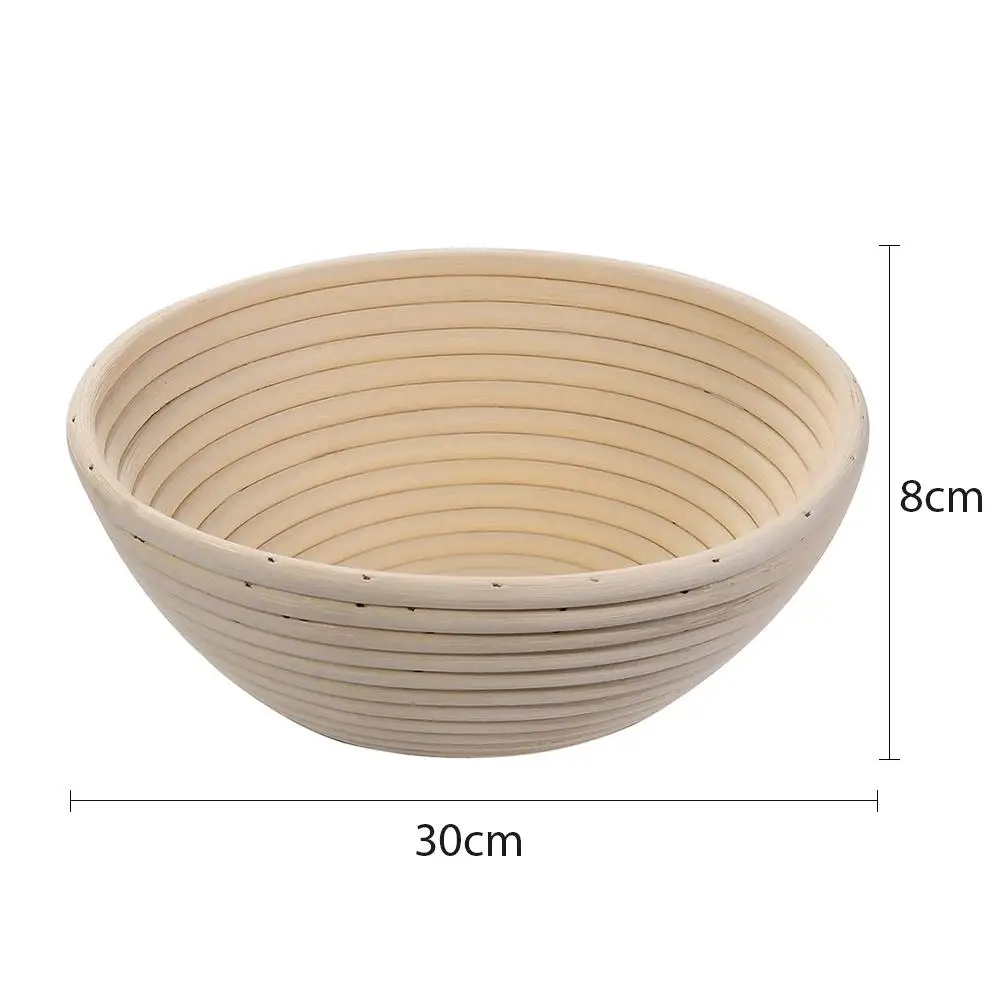 

Dough Basket Fermentation Rattan Basket Country Bread Baguette Dough Baskets Baking Round Dough Proofing Baking Storage Basket