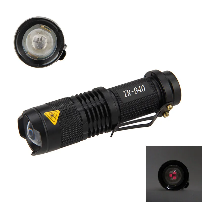 Открытый Портативный 940nm ИК-лампа 5 Вт Zoom инфракрасный свет для радиатора фонарик охотничий фонарь лампа Ночное видение подсветка для оружия
