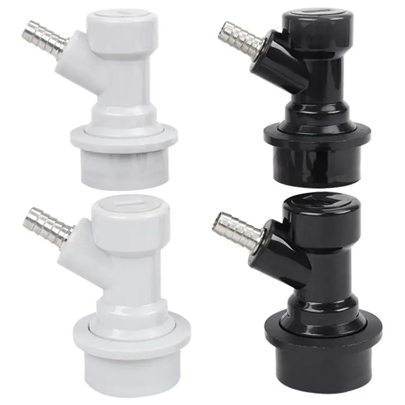 

AD55 2 Pairs Homebrew Ball Lock Keg Disconnect Liquid And Gas Barbed Connectors Cornelius Corny Kegerator Beer