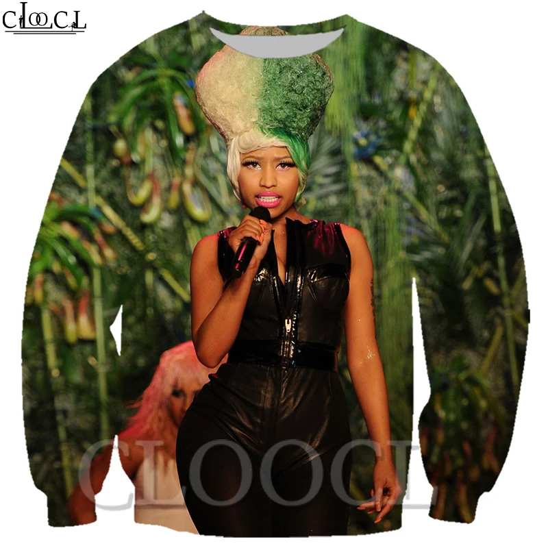 CLOOCL новейший Свитшот Nicki Minaj рэпер певец Мужская/Женская Осенняя уличная верхняя