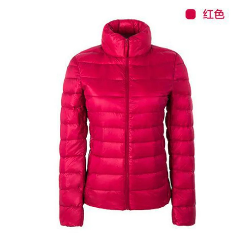NoEnName_Null Женская Uniqlo стильная легкая куртка на утином пуху зимняя верхняя одежда