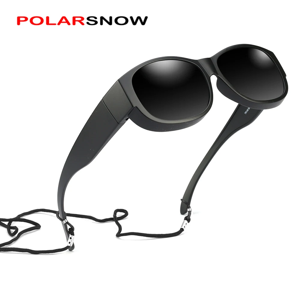 POLARSNOW, брендовые Овальные Солнцезащитные очки, поляризационные очки, подходят по рецепту, очки с защитой от уф400 лучей, которые покрывают близорукость, оптические очки