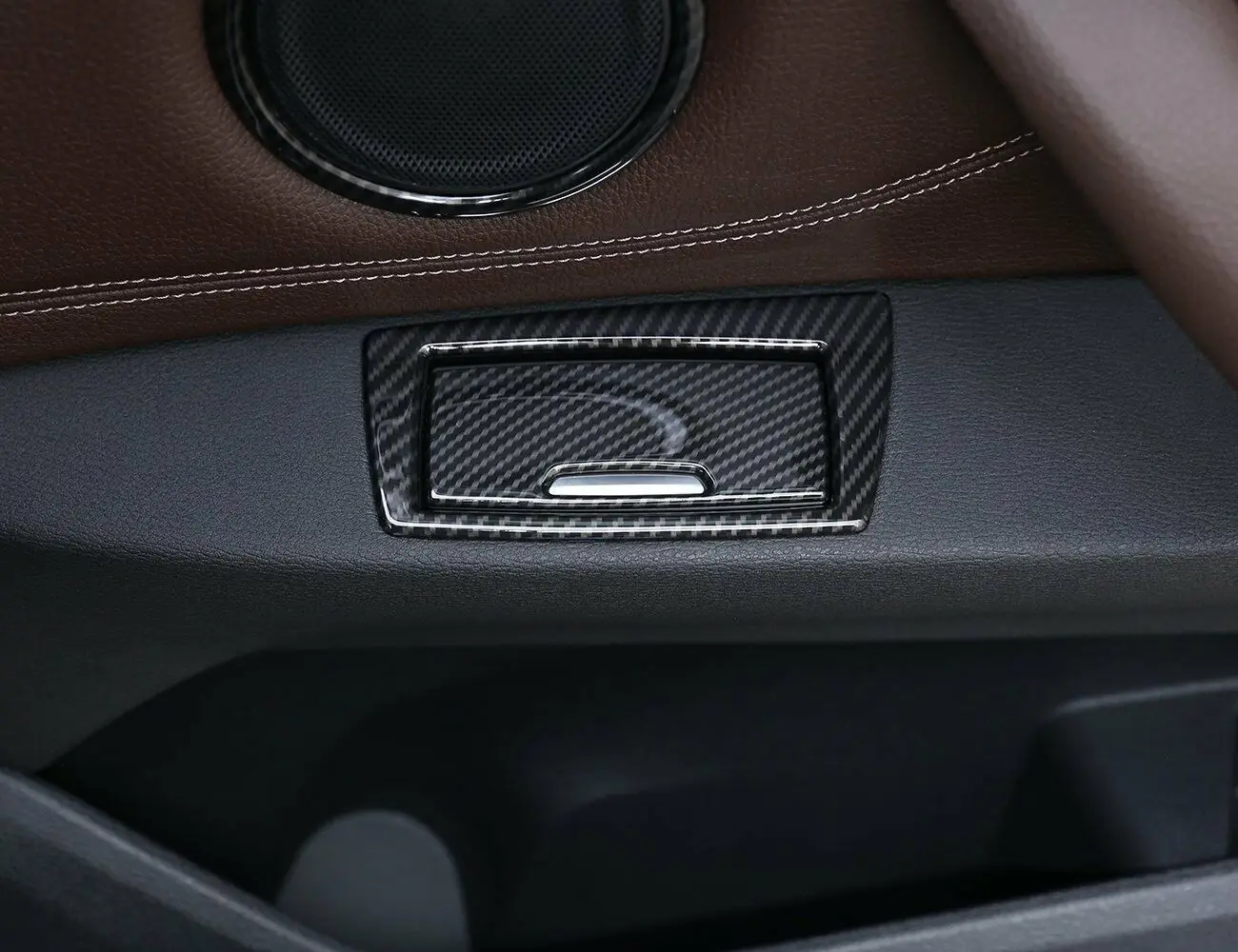 

Carbon Fiber Style For BMW X1 F48 16-19 Door Ashtray Coevr Trim