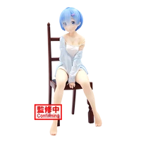 2021 original banpresto japaense anime re0 figure prize rem chair ver action figure colletible model toys
