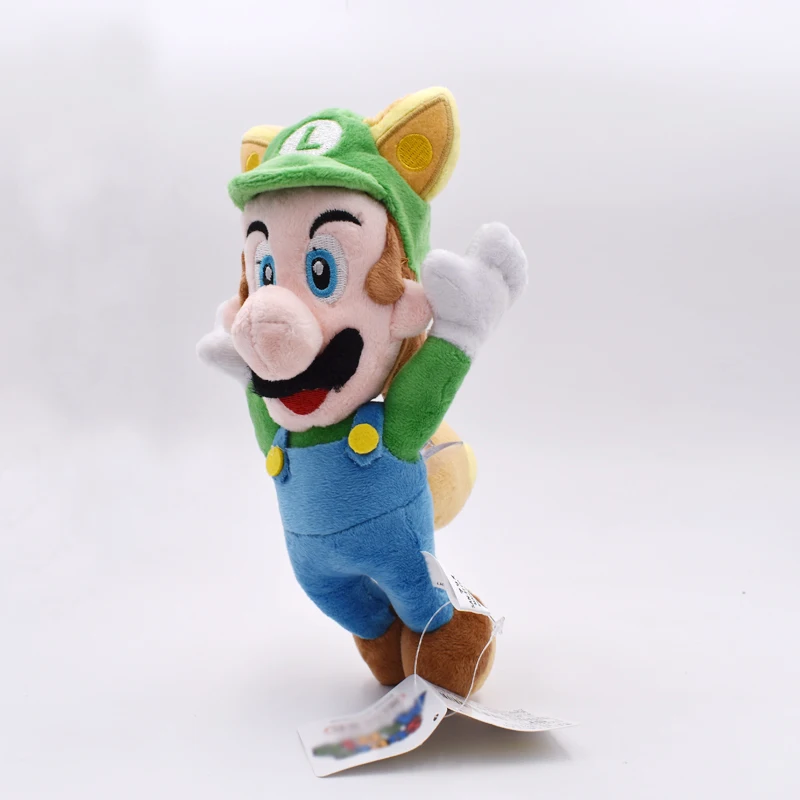3 шт./компл. 8 &quot20 см Super Mario Bros Plushies аниме енот Tanooki Kitsune Fox Luigi White Racoon Fire Cute Kawaii