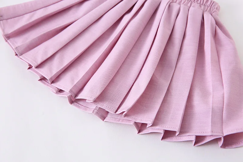 Стильные блейзеры для школы однотонные Детские костюмы отдыха плиссированная